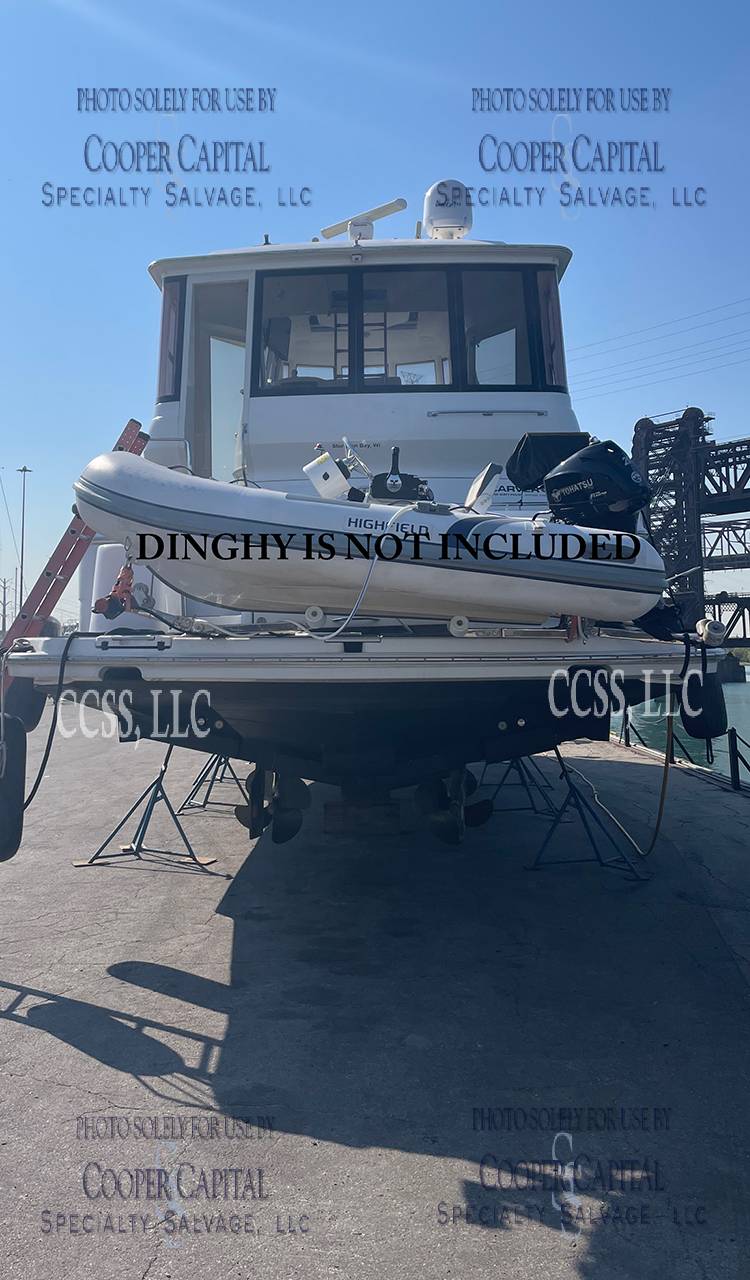 dinghy in photos is NOT included in the sale